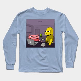 Frog Dog Log - Hog & Blog Long Sleeve T-Shirt